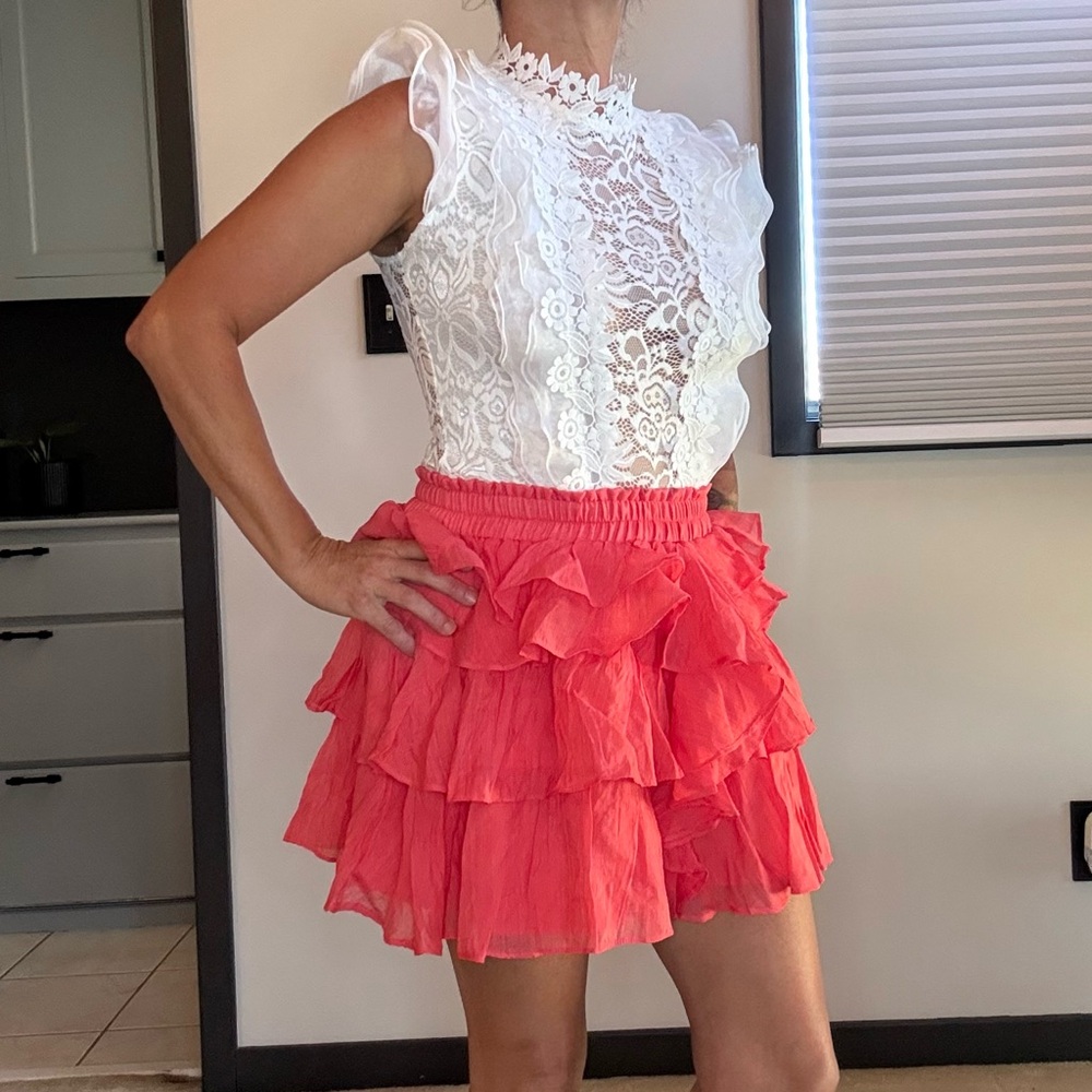 Valentina Cream Lace Bodysuit